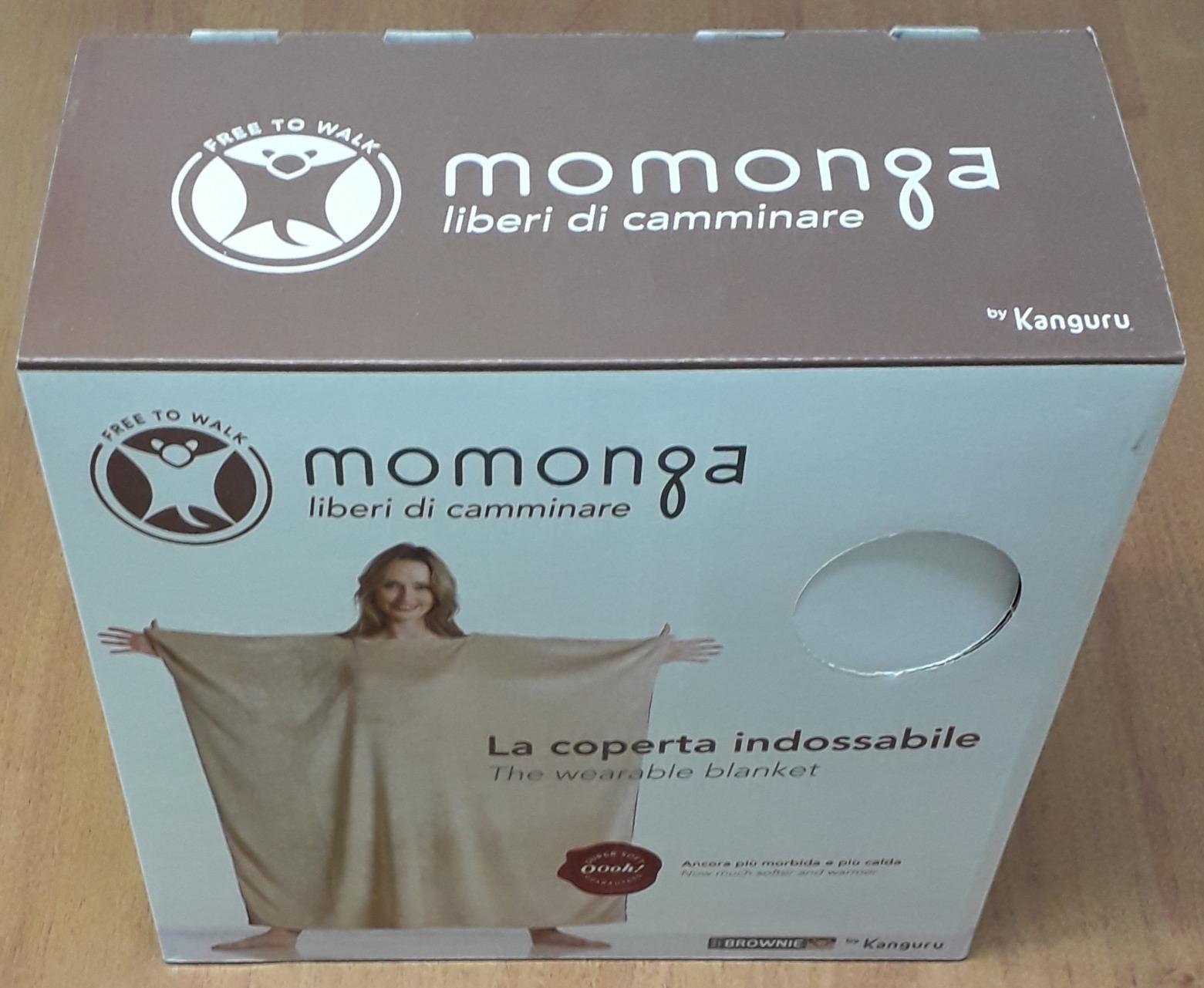 Kanguru Momonga coperta indossabile pile rosa 120x120 cm