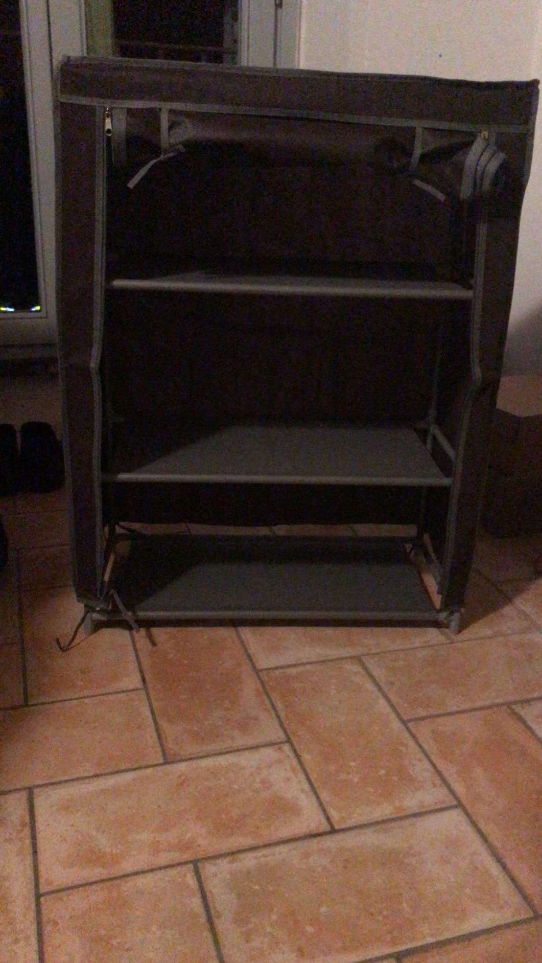 Domo Pak scarpiera tessuto 3 ripiani 61x30x80 cm