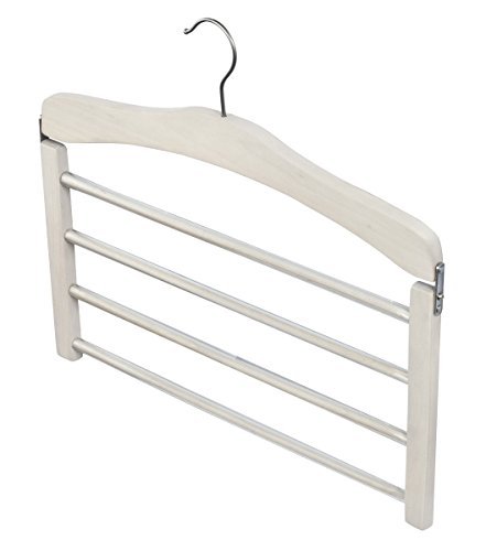 Domopak Living 902404 appendiabiti legno 38 cm bianco antiscivolo
