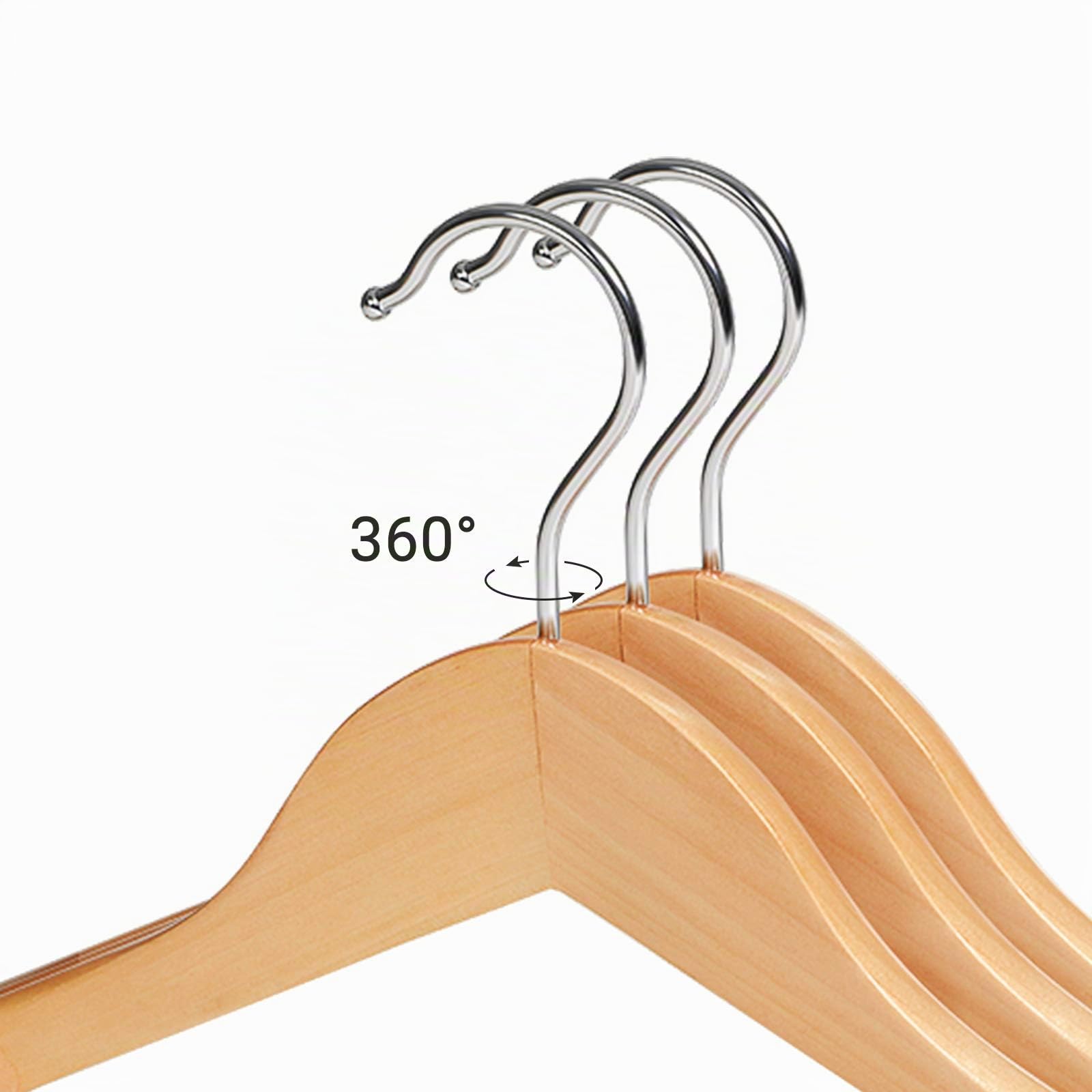Songmics CRSH06NL Grucce Legno Set 6 Spalle Larghe