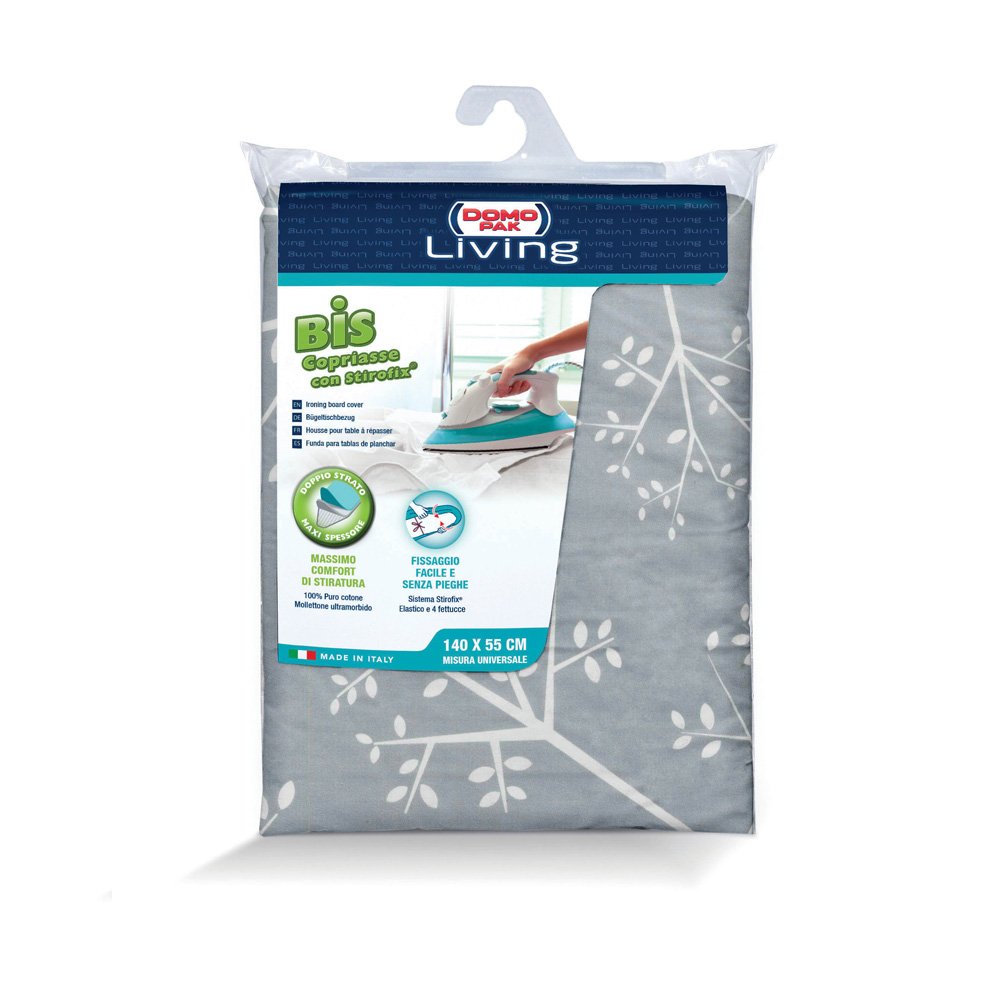 Domo Pak Living copriasse stiro Bis 140x55 cotone Stirofix