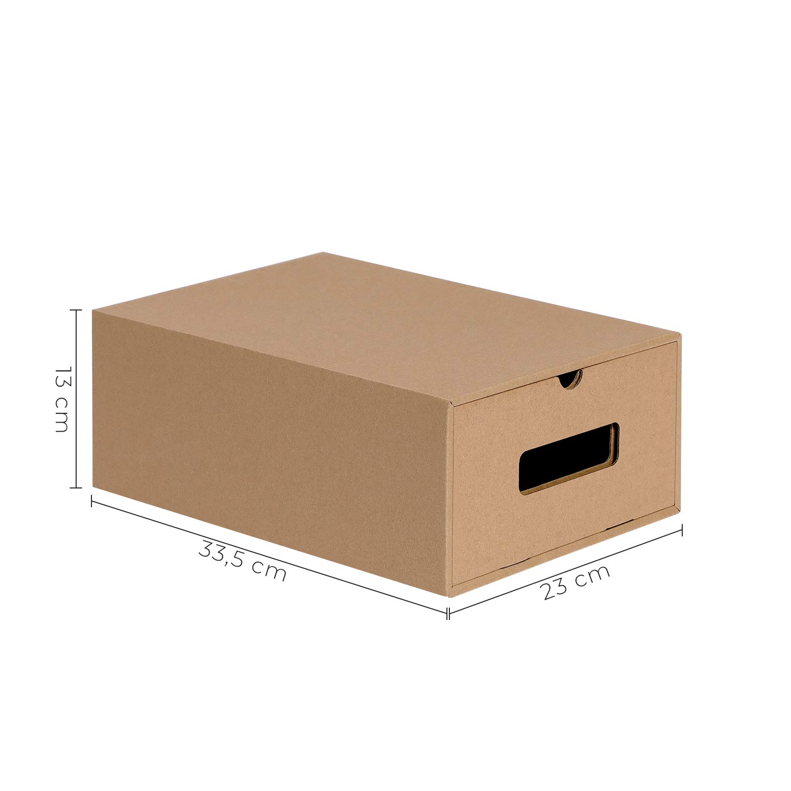 Songmics LSP999B01 scatole portascarpe 10 pezzi cartone