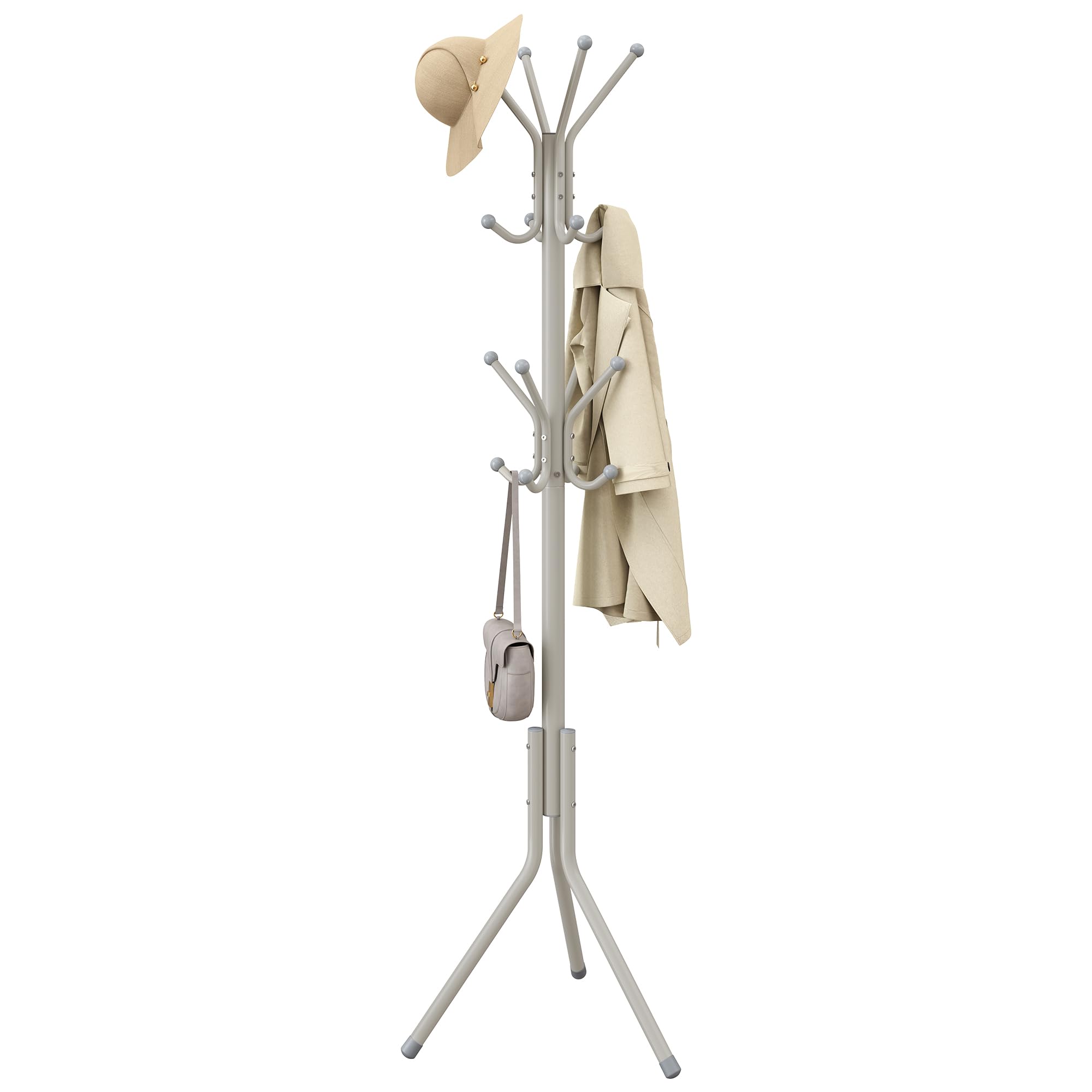 Songmics RCR081WC01 appendiabiti terra Bianco Nuvola 16 ganci