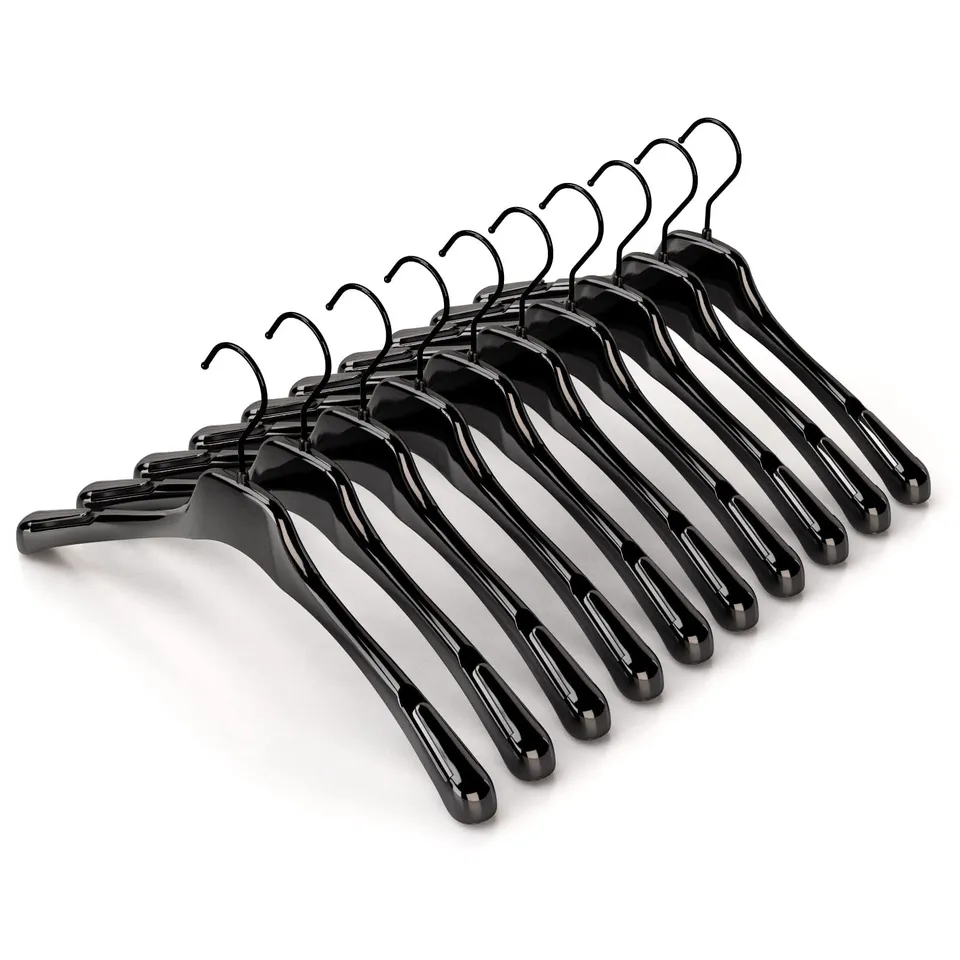 Mainetti Start Grucce 38 cm Nero Lucido 10 Pezzi Salvaspazio