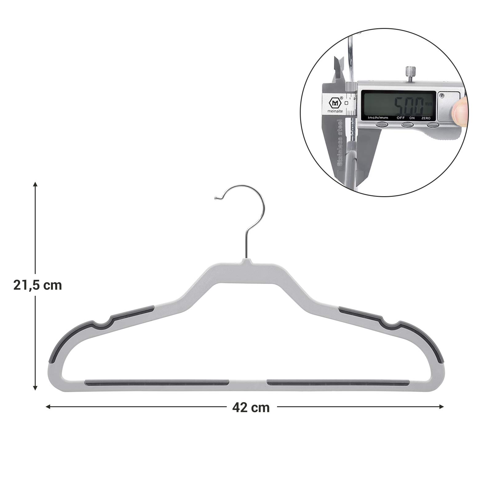 Songmics grucce plastica salvaspazio set 20 pezzi antiscivolo
