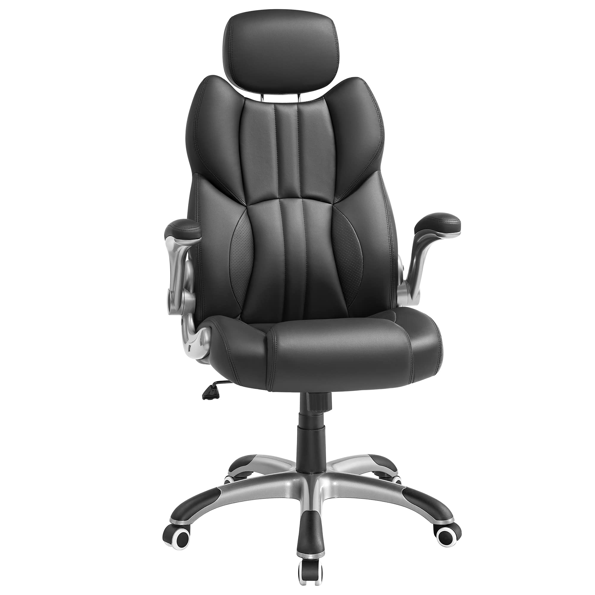 Songmics OBG065W02 sedia ufficio bianco crema regolabile