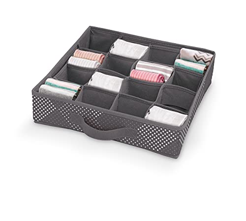 Domo Pak Pixel divisore 16 scomparti 32x32x8 cm poliestere