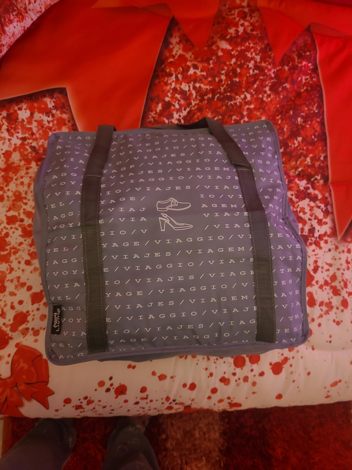 Domo Pak Living portascarpe viaggio 6 paia 36x36x17 cm
