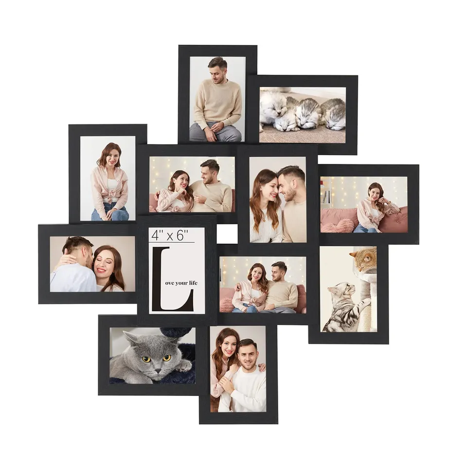 Songmics RPF22BK cornici foto 10x15 cm 12 pezzi nere