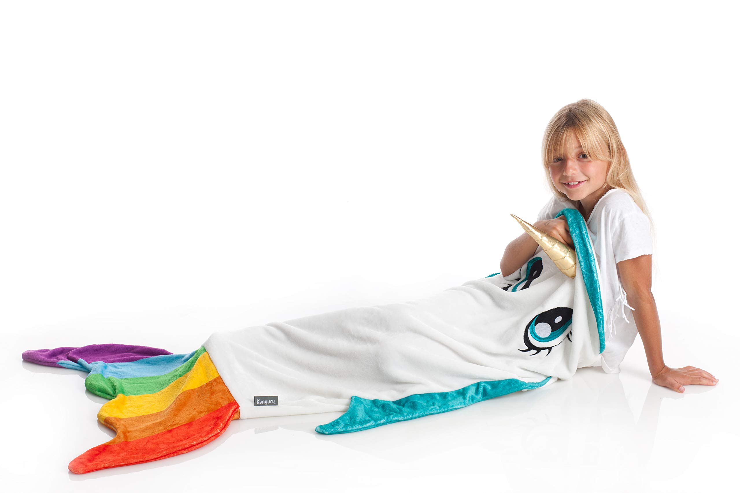 Lavatelli Kanguru Narvalo coperta bambini 142 cm arcobaleno