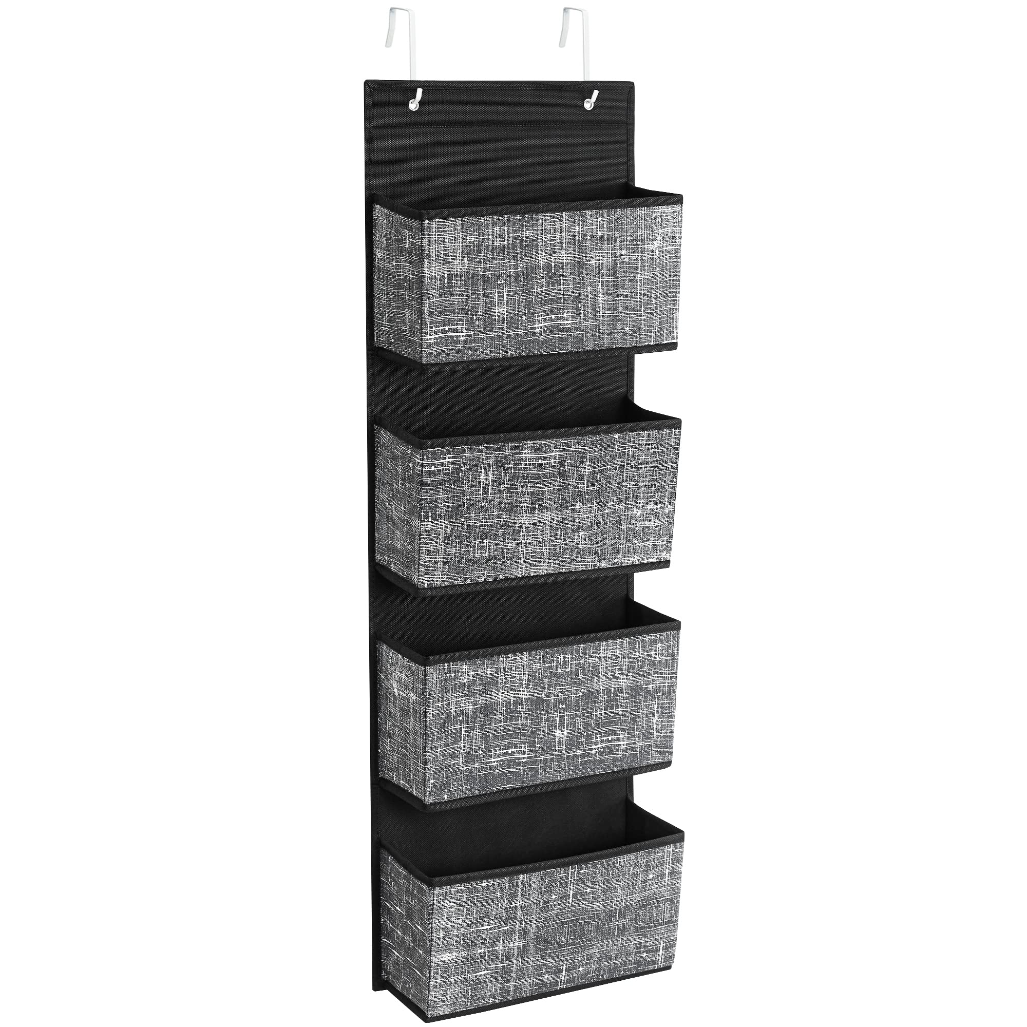 Songmics RDH004B11 Organizer Appeso 4 Ripiani Nero 100 cm