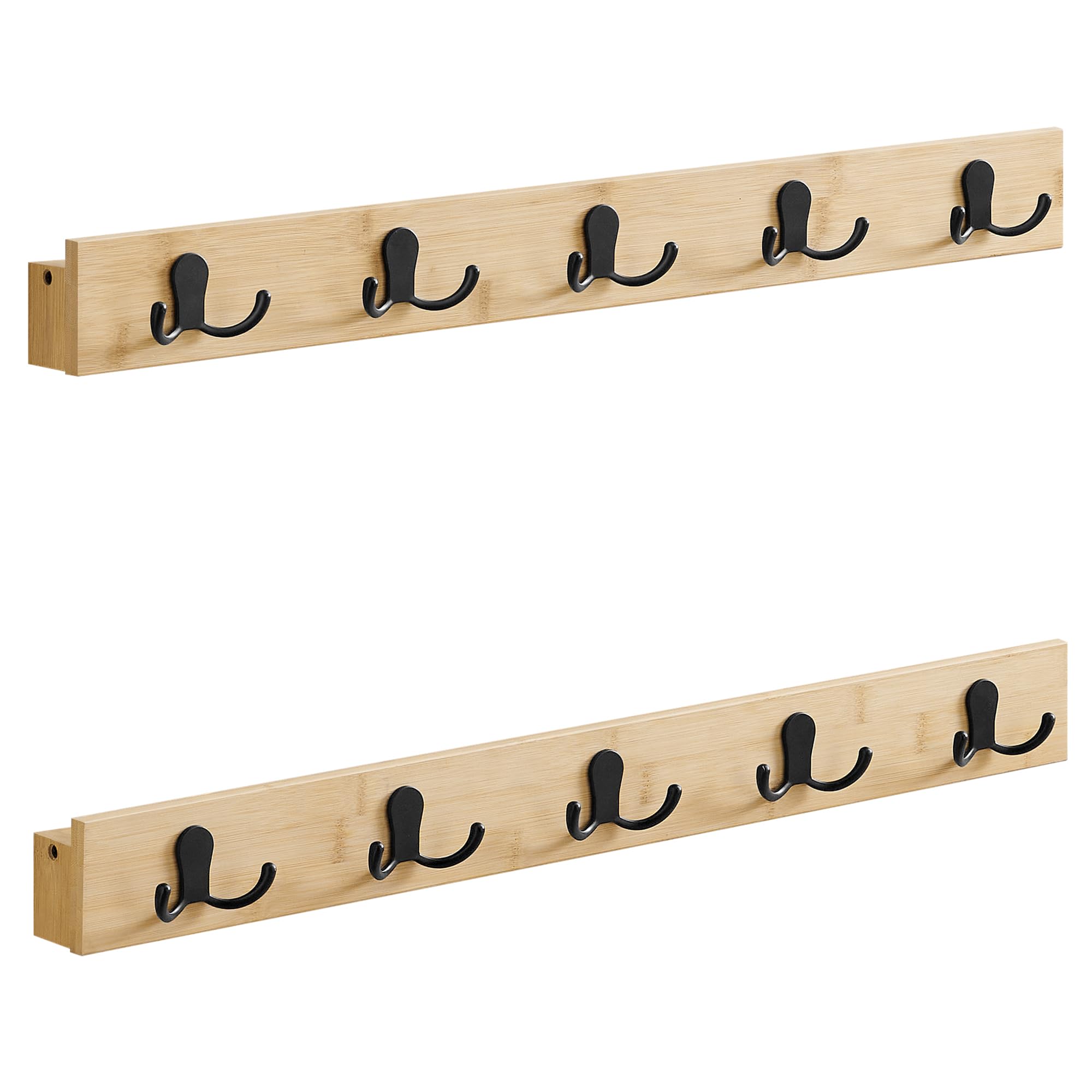 Songmics LCR052N01 Appendiabiti Parete Set 2 Pezzi Beige 25 kg