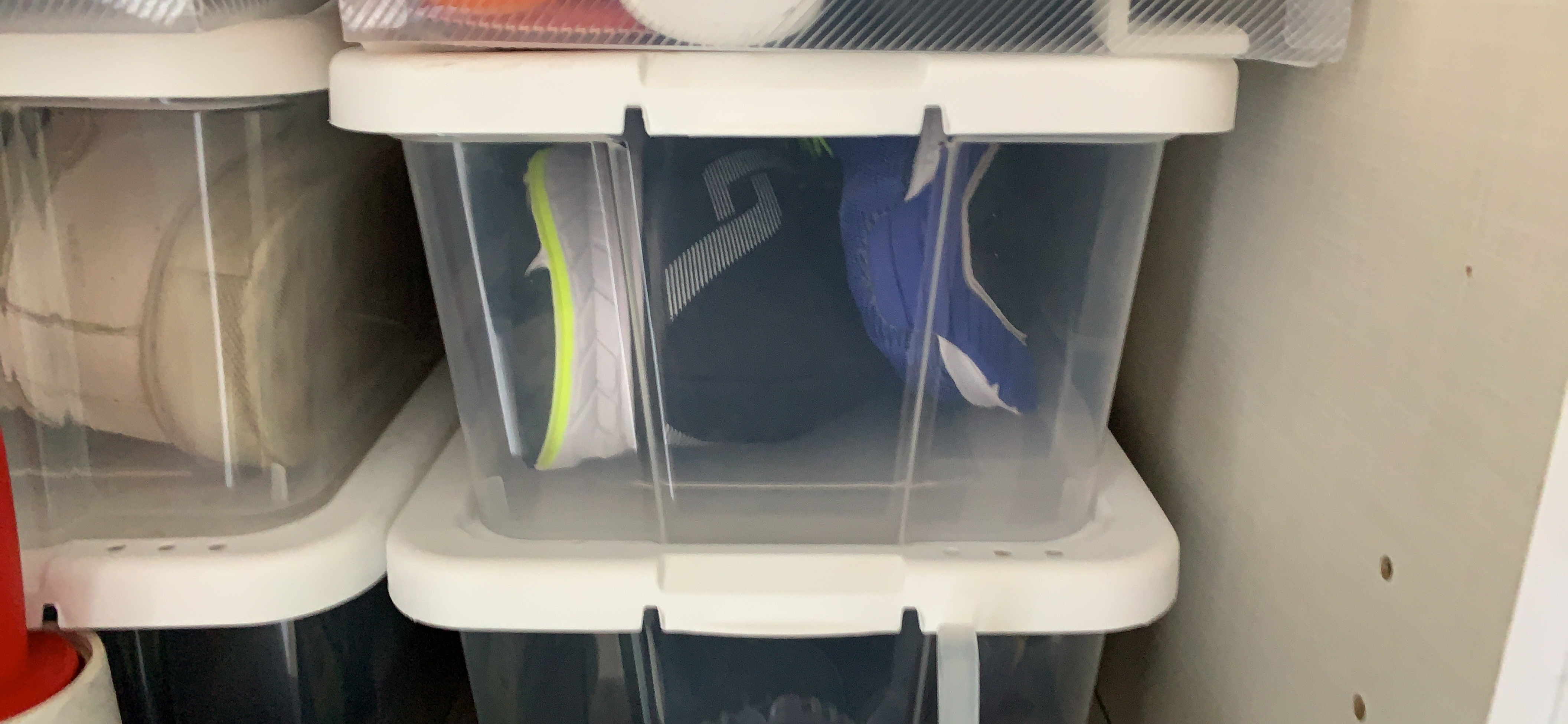 Songmics scatole scarpe trasparenti 12 pezzi impilabili