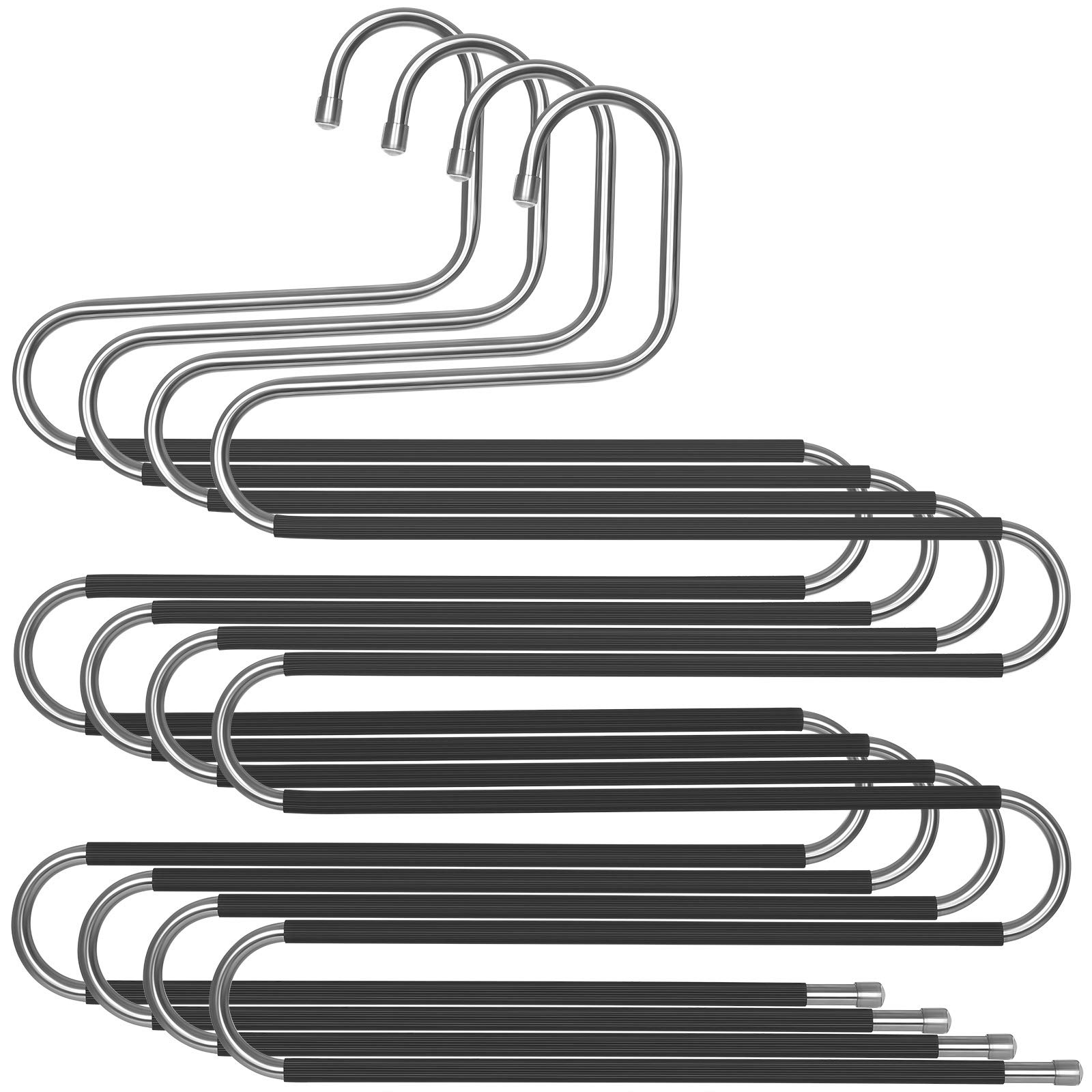 Songmics CRI043BK grucce multiple 5 livelli set 4 pezzi antiscivolo