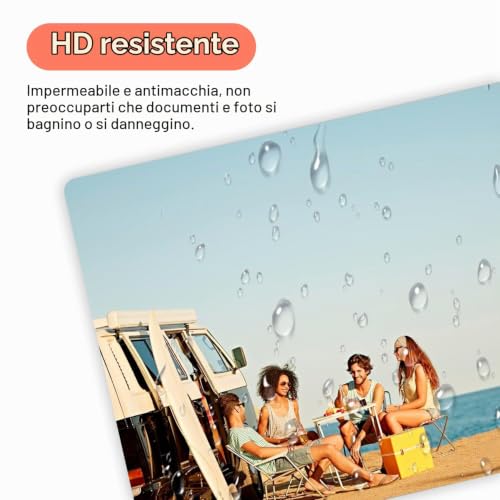 Ediesi Fogli per Plastificatrice A4 100 Pezzi Lucidi 80 Micron
