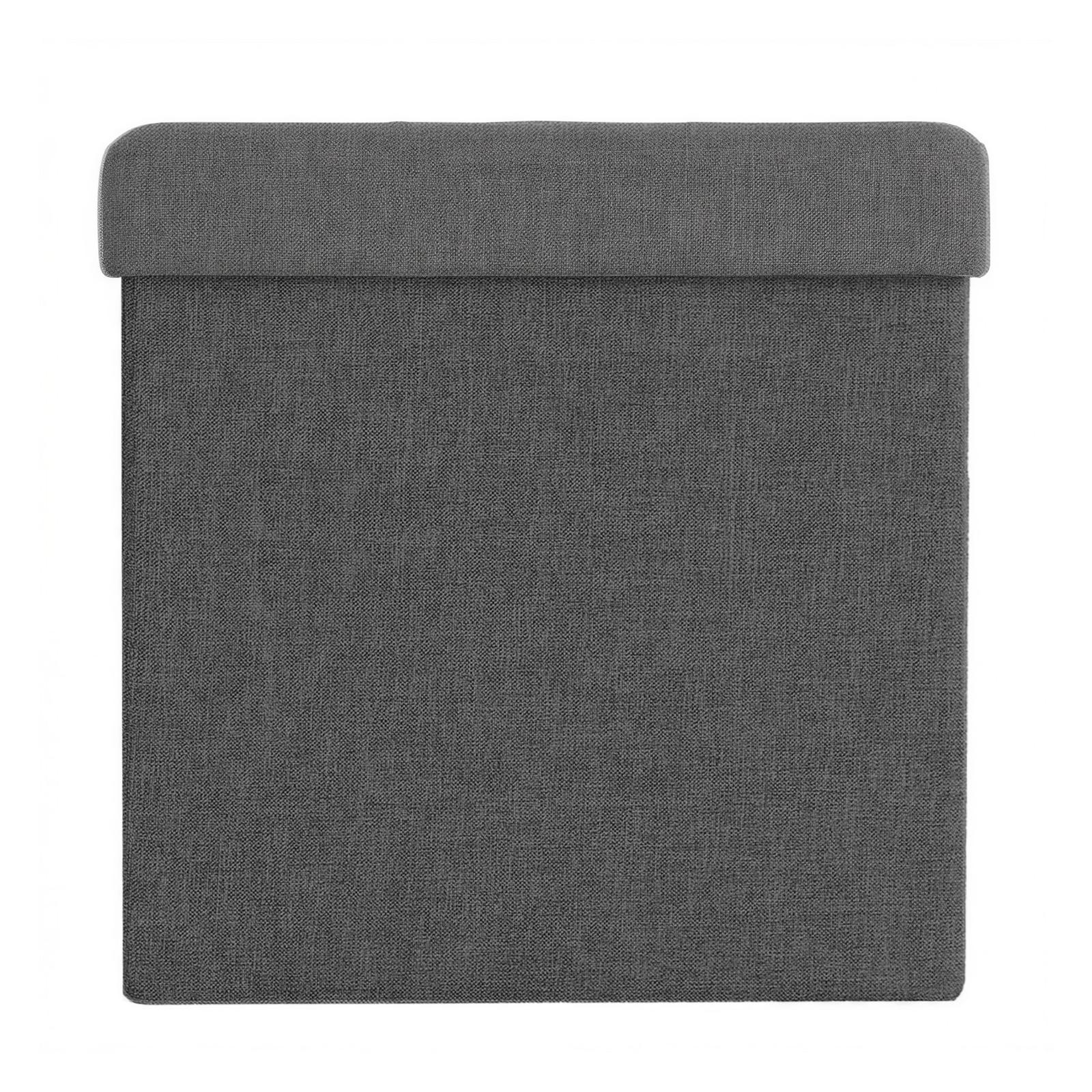 Songmics ULSF028G01 pouf contenitore pieghevole grigio