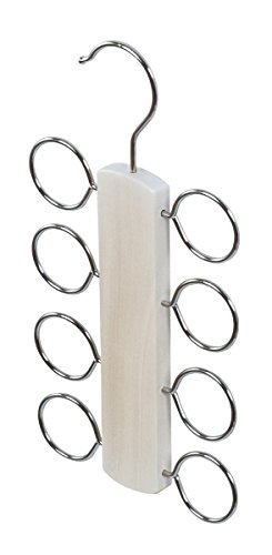 Domopak porta foulard legno chiaro 8 ganci appendiabiti