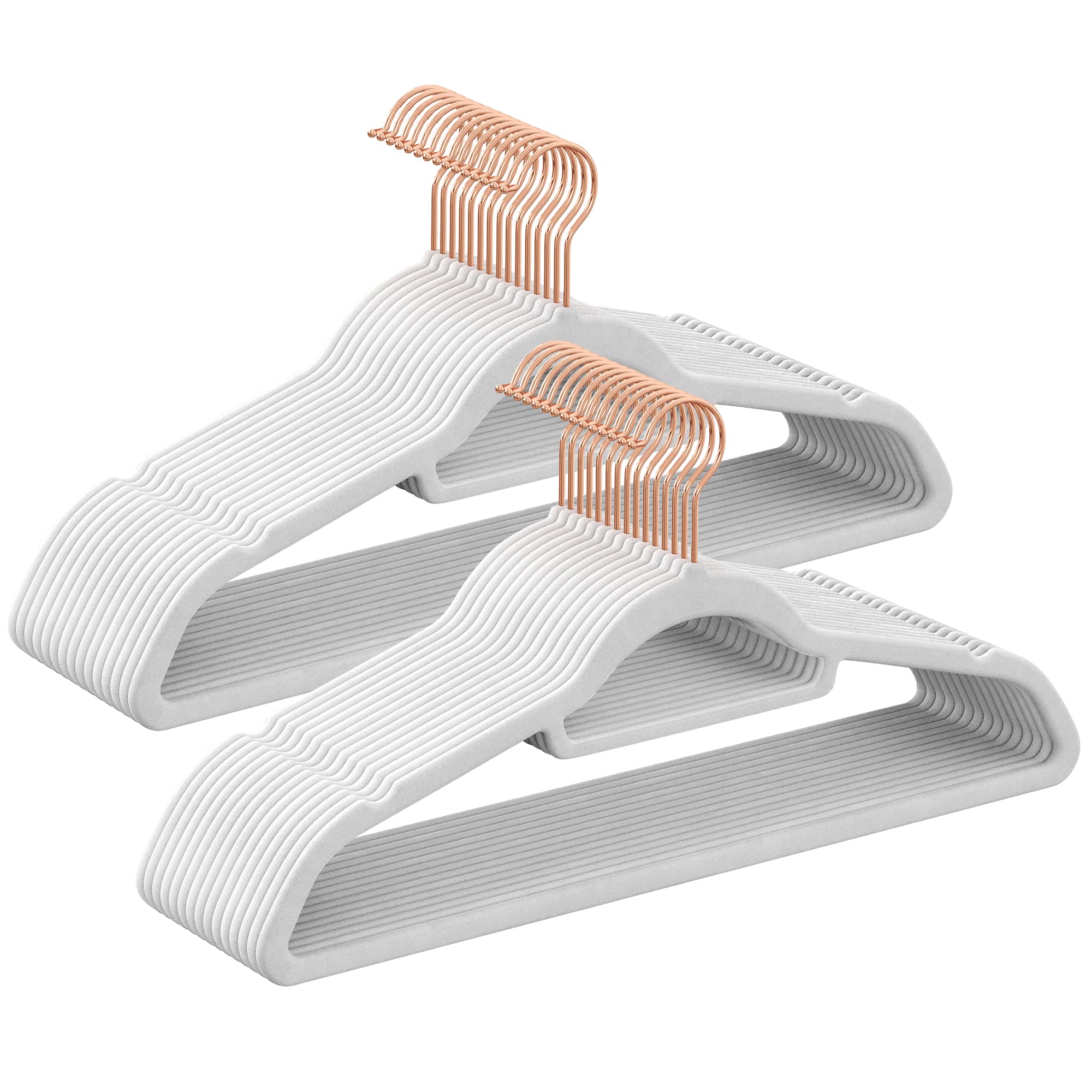 Songmics CRF021W01 grucce velluto bianche 30 pezzi