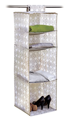 Domopak Living Ella Beige portatutto 4 scomparti 33x33x103 cm verticale