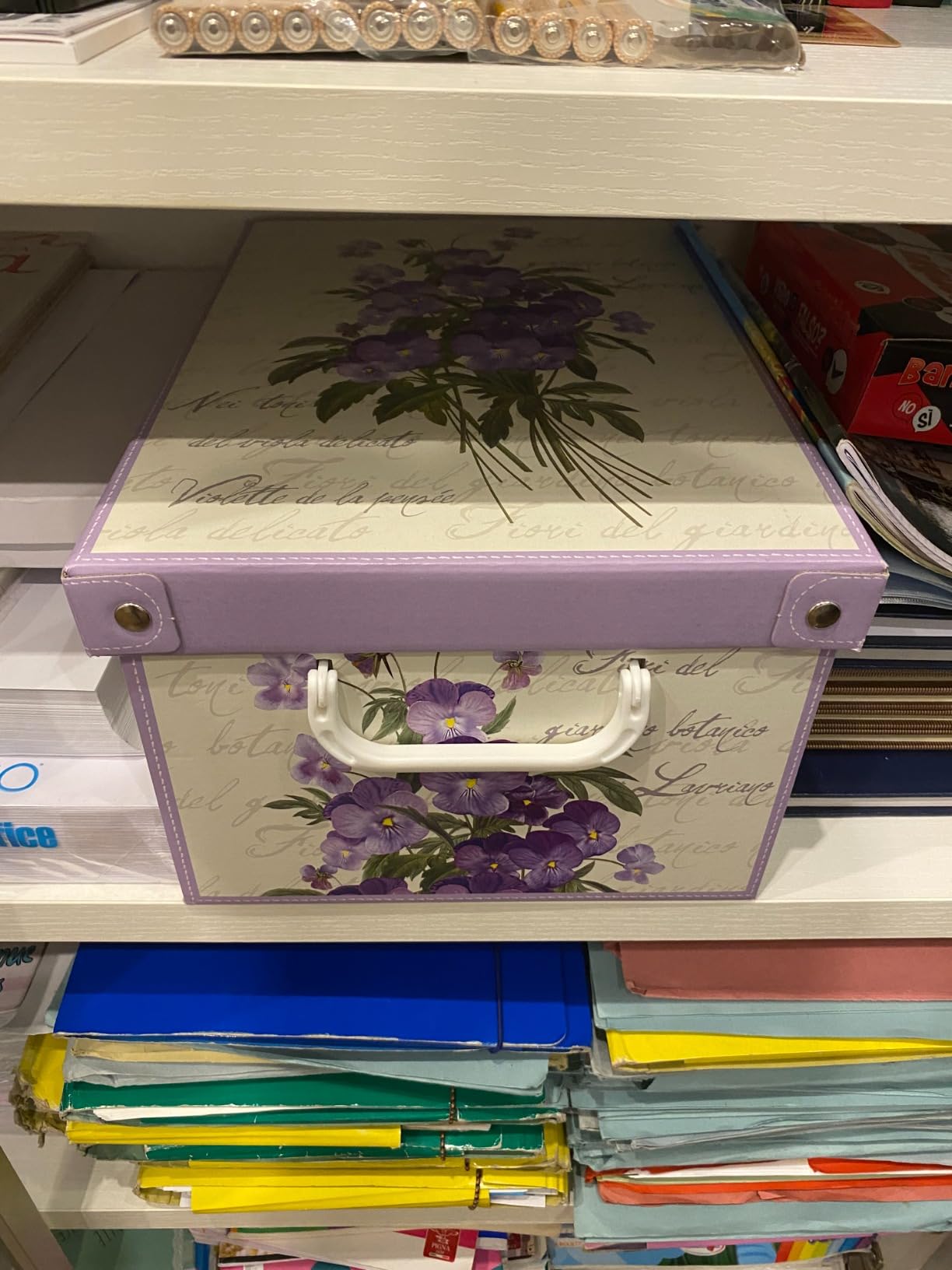Lavatelli Scatola Cartone Violette Media 32x42x17,5 cm