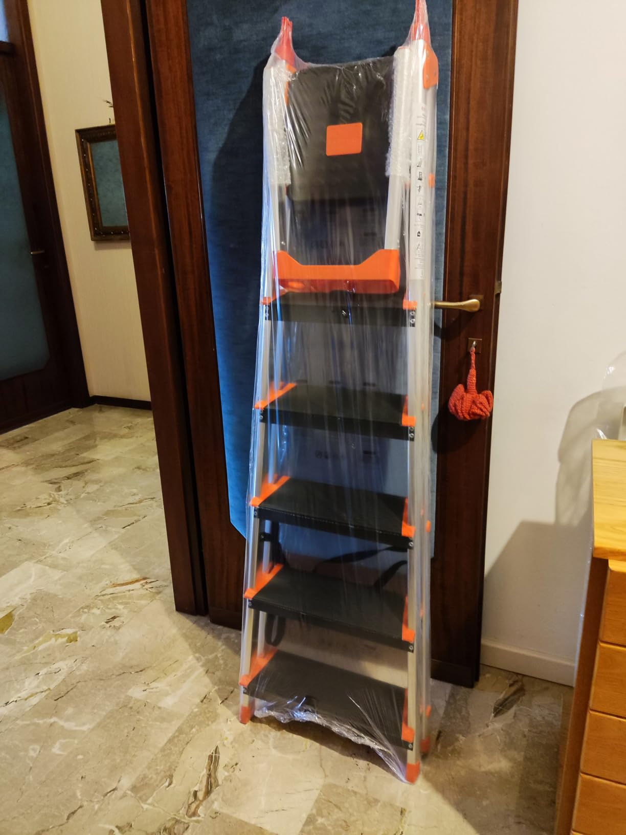 Songmics GLT06BK Scaletta 6 Gradini Alluminio 150 kg