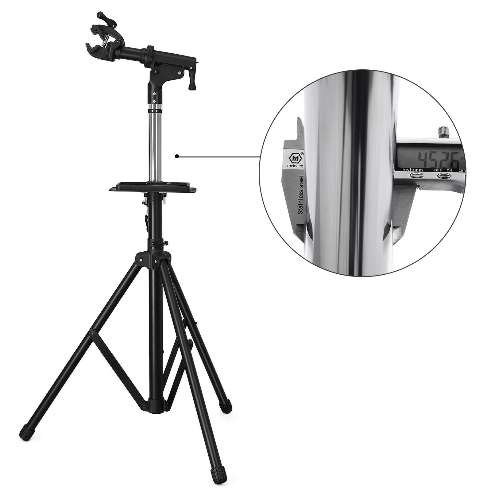 Songmics cavalletto bici riparazione regolabile con vassoio