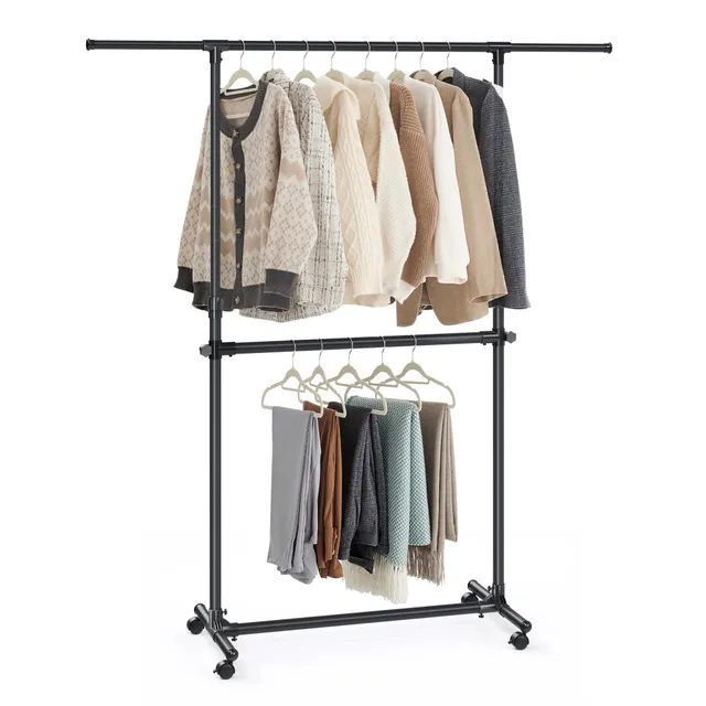Songmics LLR401B01 Stand Appendiabiti Doppio Nero Inchiostro
