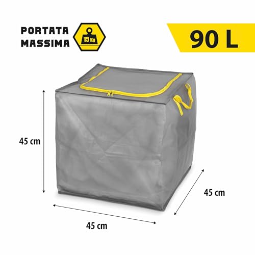 Domopak Living Custodia Multiuso 90 L 45x45x45 cm Antistrappo