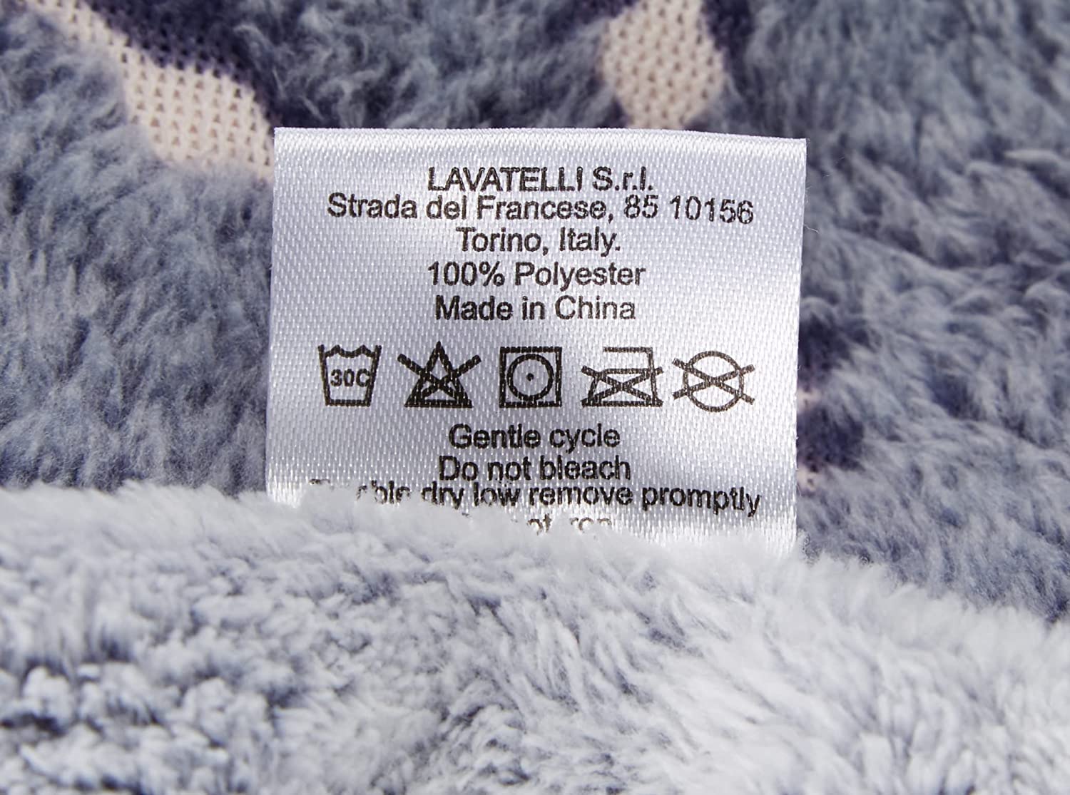Lavatelli Kanguru Glow plaid pile 130x230 cm farfalle
