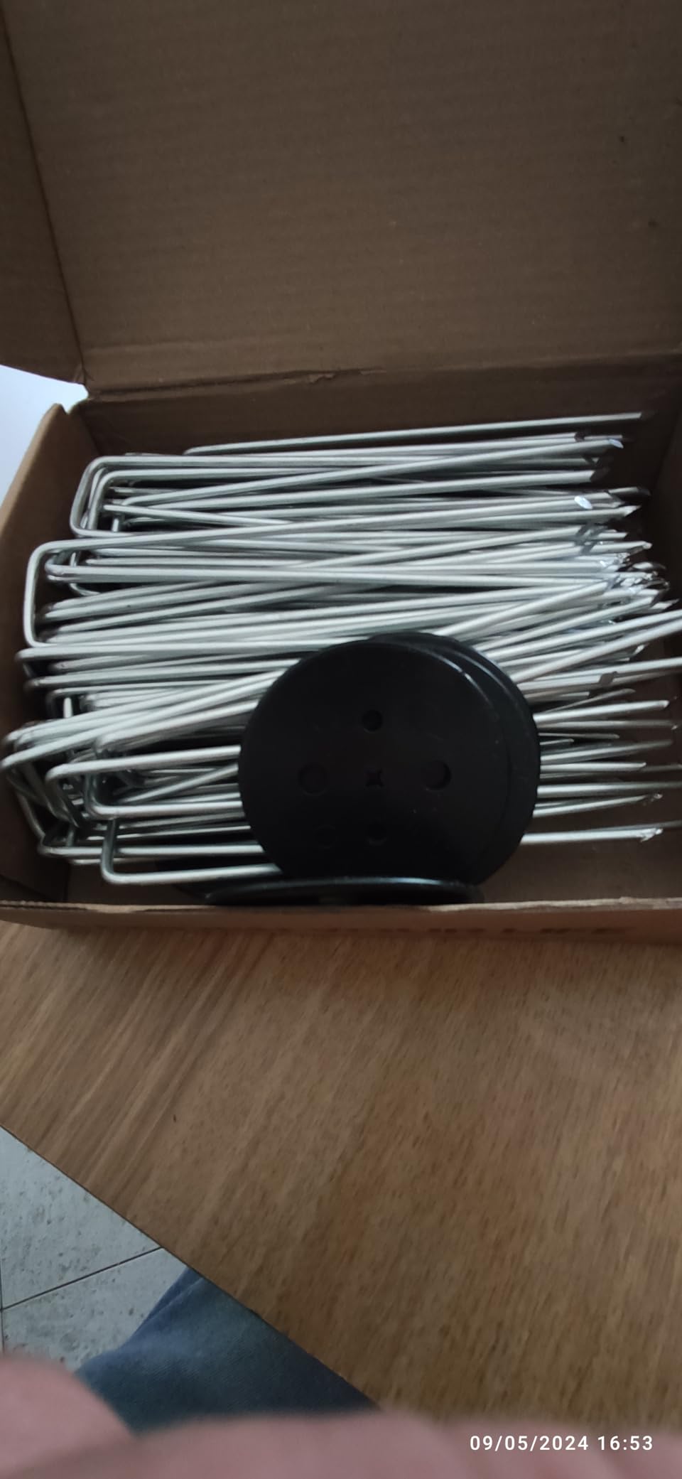 Ediesi picchetti giardino a U acciaio 50 pezzi 15 cm antiruggine