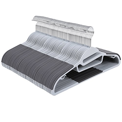 Songmics CRP41G-100 Grucce Plastica 100 Pezzi Grigio Scuro Antiscivolo