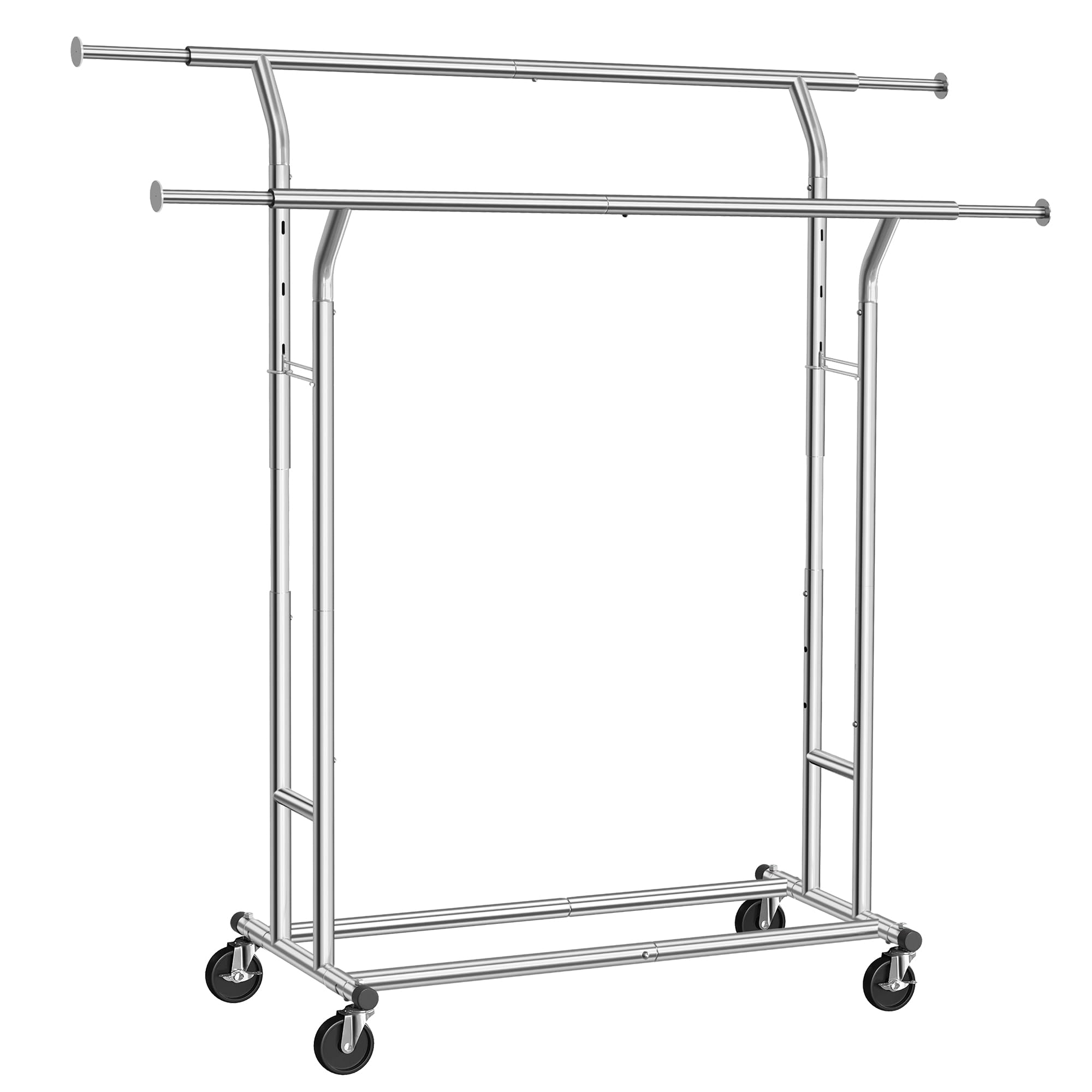 Songmics HSR012W01 stand appendiabiti bianco opaco con ruote 110 kg