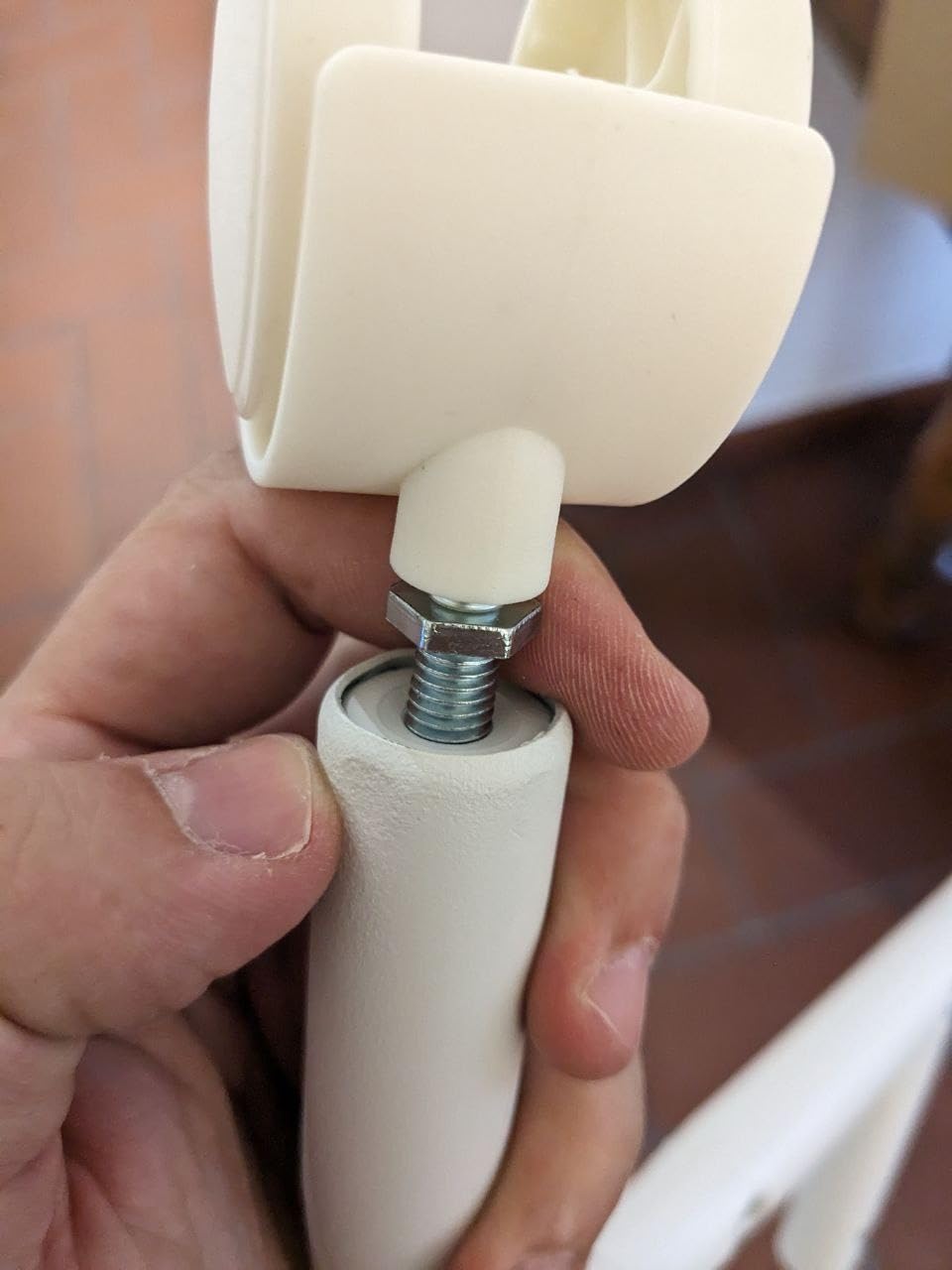Songmics HSR131W01 appendiabiti bianco 103,5 cm con ruote