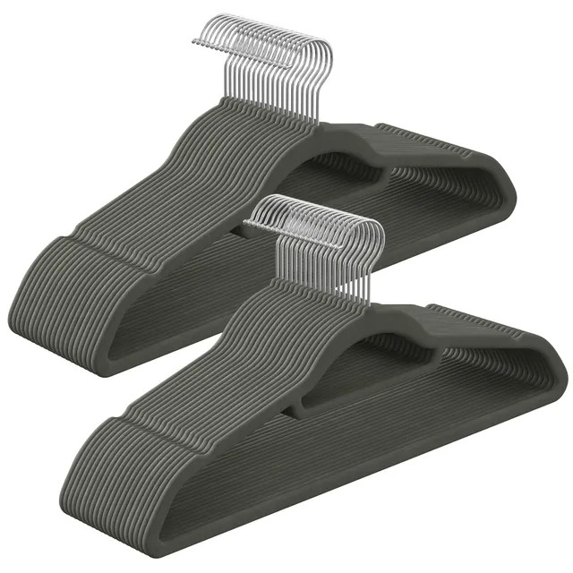 Songmics Grucce Velluto Set da 40 Antiscivolo Salvaspazio