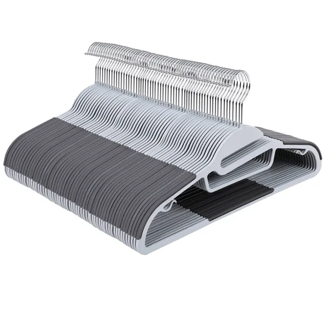 Songmics CRP41G-100 Grucce Plastica 100 Pezzi Grigio Scuro Antiscivolo
