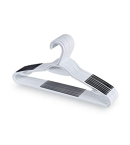 Domopak appendiabiti plastica bianchi 42 cm set 8 pezzi