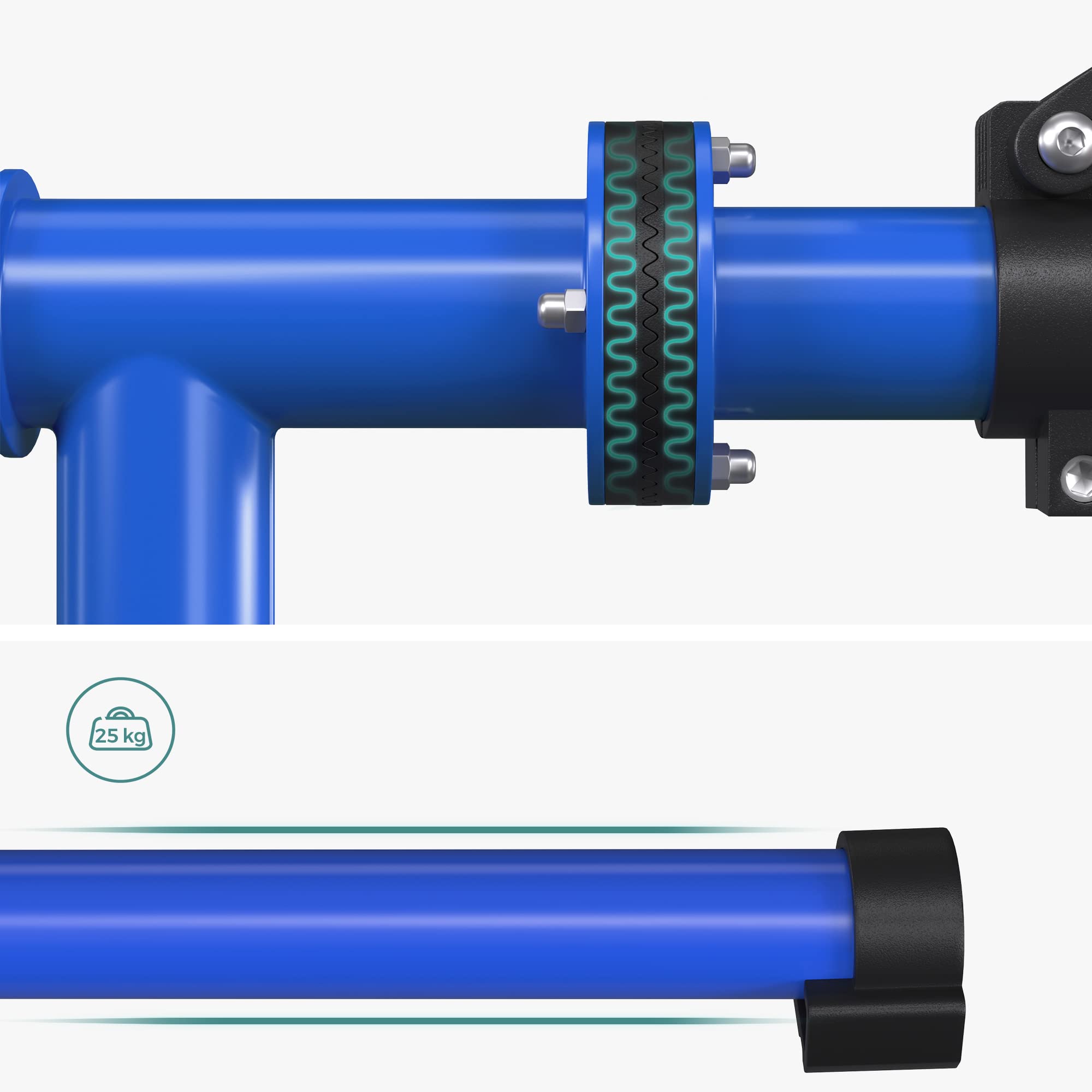 Songmics SBR007Q01 cavalletto bici blu con morsetto girevole