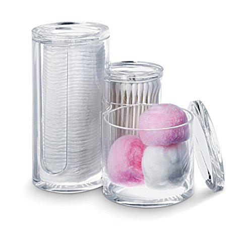 Domopak Living Porta Cotone organizer trasparente 3 in 1