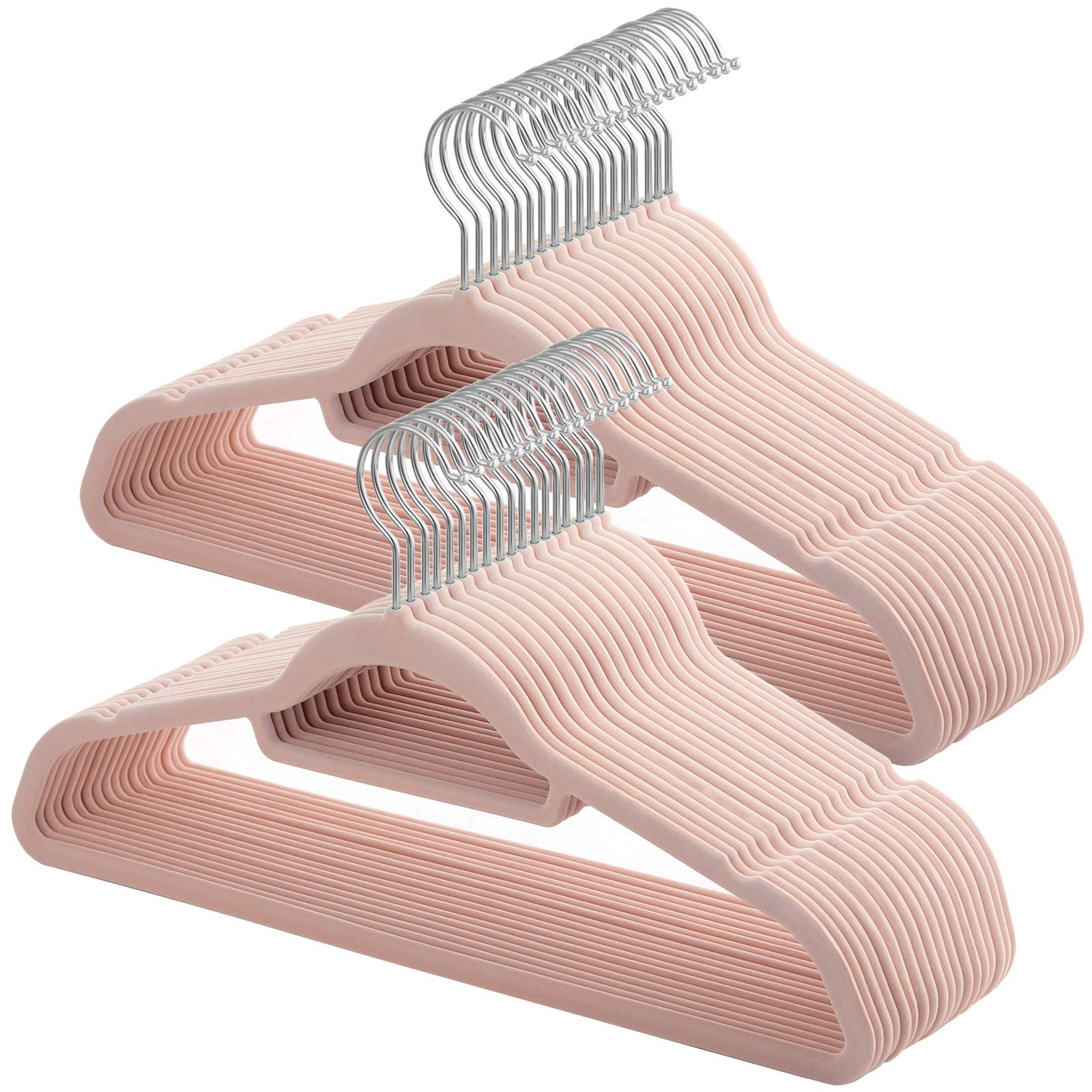 Songmics CRF100PK Grucce Vellutate Rosa Chiaro Set 100 Antiscivolo