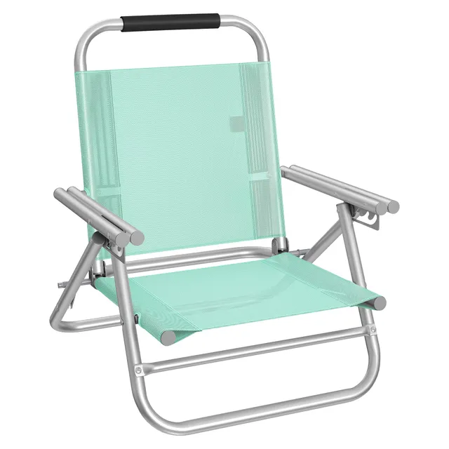 Songmics GCB065C01 sedia spiaggia verde pieghevole 150 kg