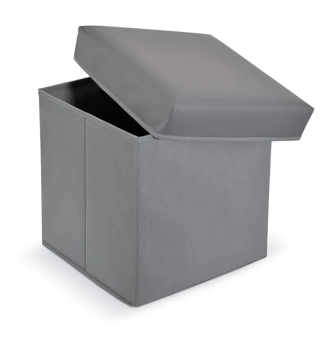 Domopak Living Ottoman Pouf Contenitore 38x38x38 ecopelle