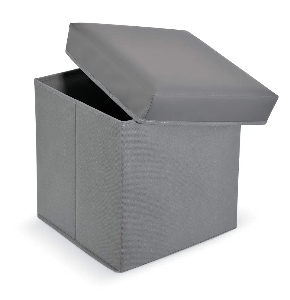 Domopak Living Ottoman Pouf Contenitore 38x38x38 ecopelle
