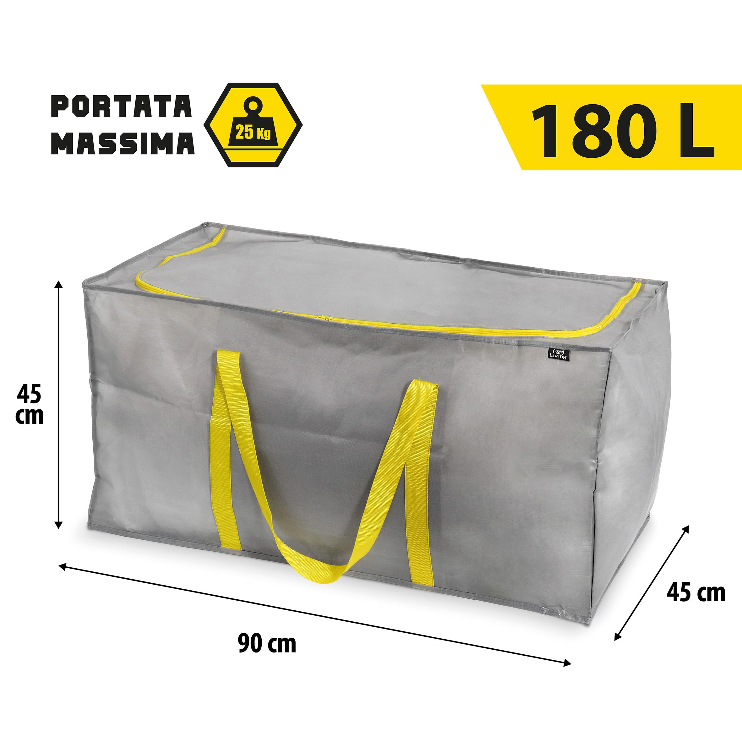 Domopak Sacca multiuso 180 litri 90x45x45 cm antistrappo