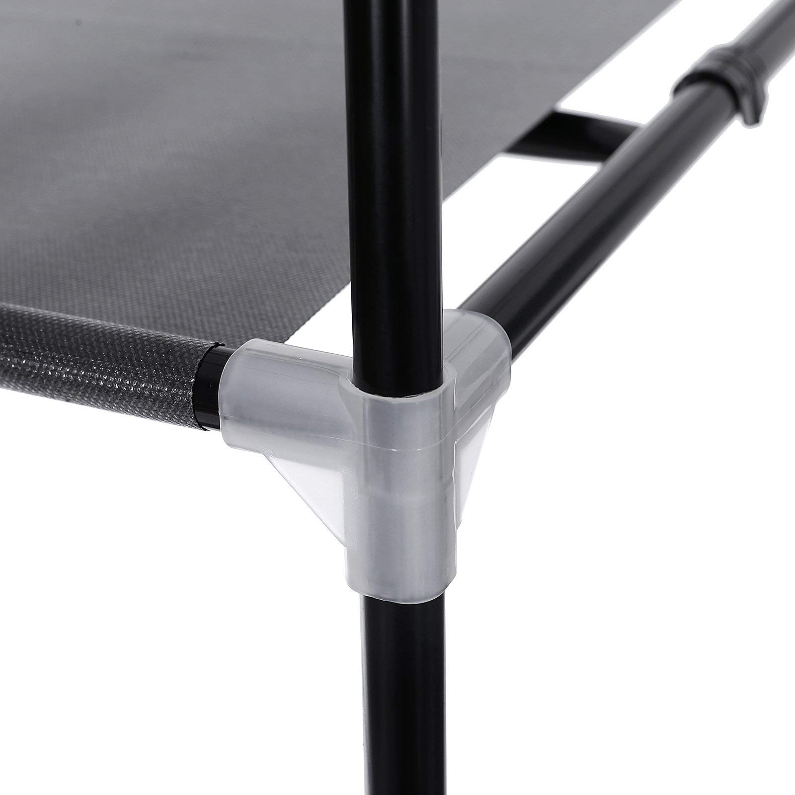 Songmics RYG83H Guardaroba TNT 75x45 Nero con Barra appendiabiti