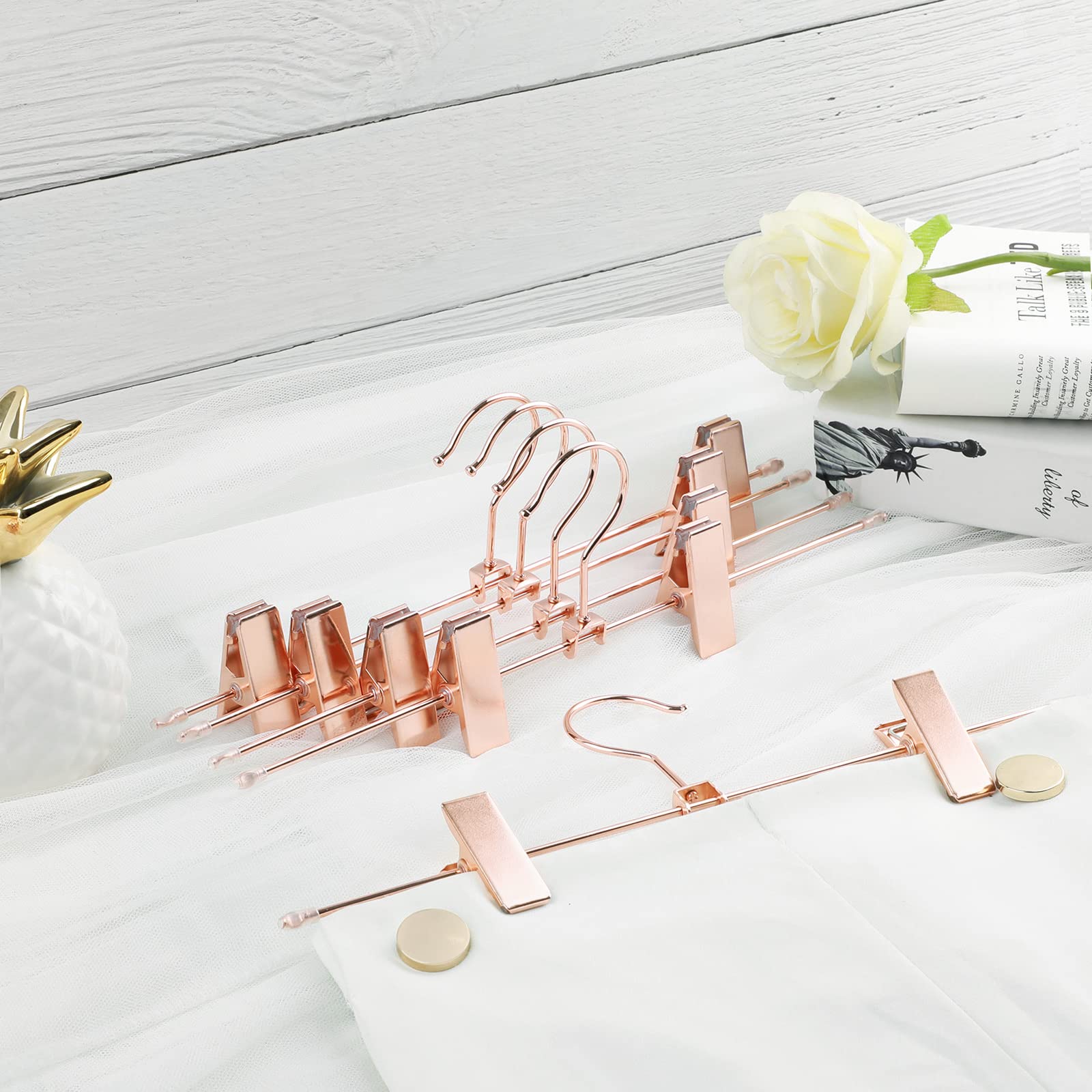 SONGMICS Grucce Velluto con Pinze 60 Pezzi Rosa