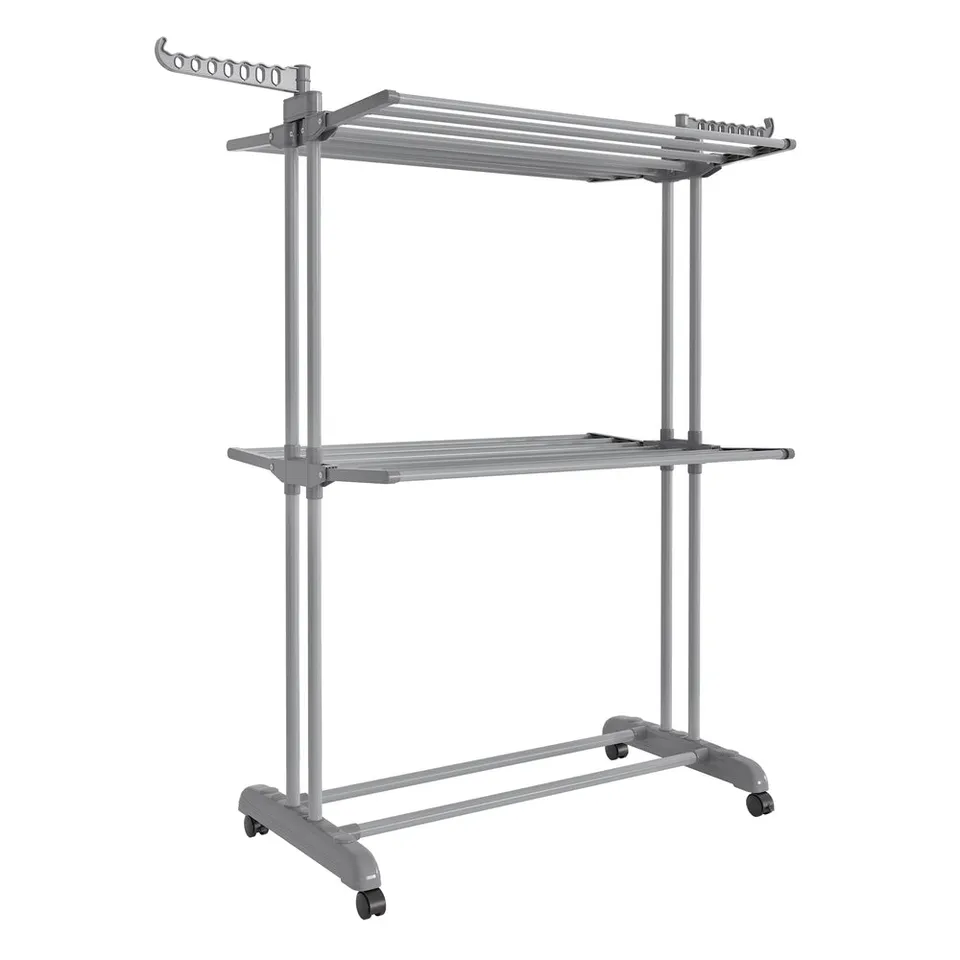 Songmics Stendibiancheria 3 Piani Acciaio 148 cm