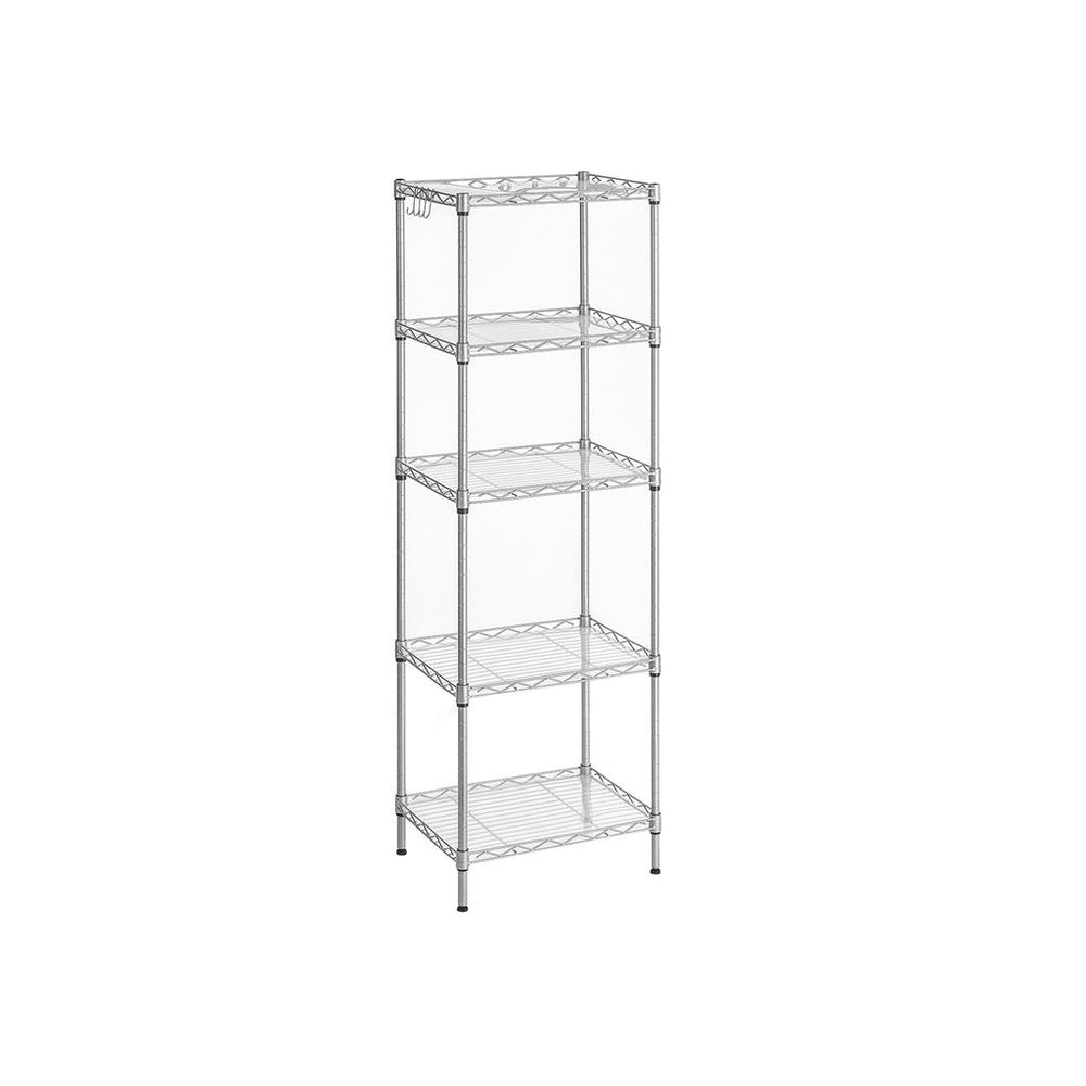 Songmics ULGR105B01 scaffale metallo 5 ripiani nero