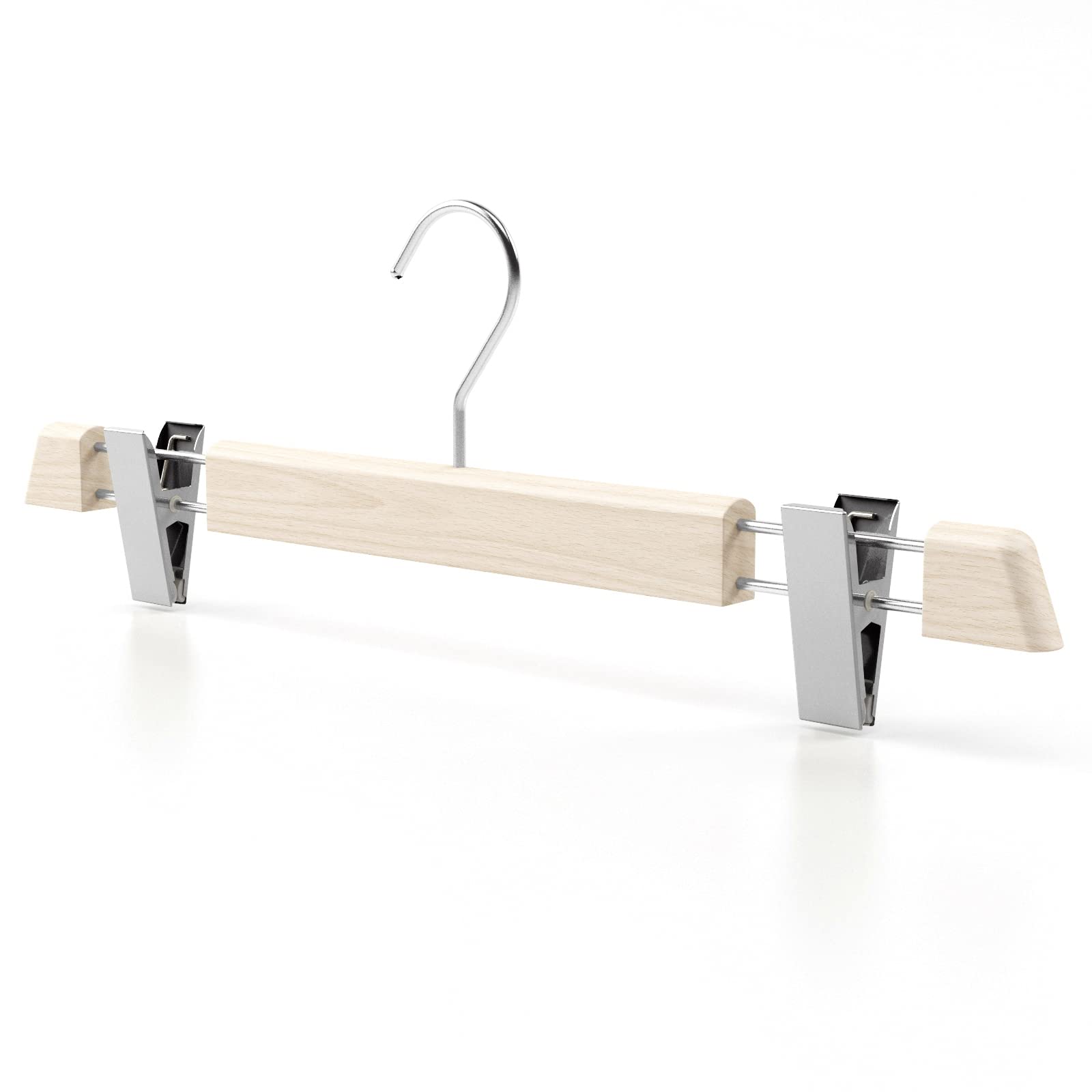 Mainetti Linea Legno grucce con pinze naturale 40 cm 5 pezzi salvaspazio