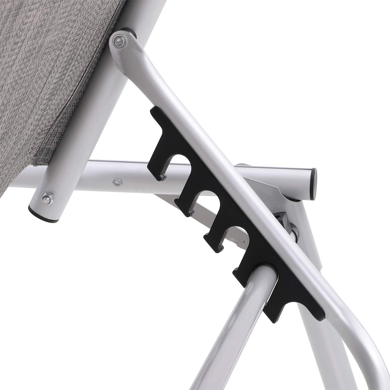 Songmics GCB19TG Lettino Prendisole Grigio Mélange