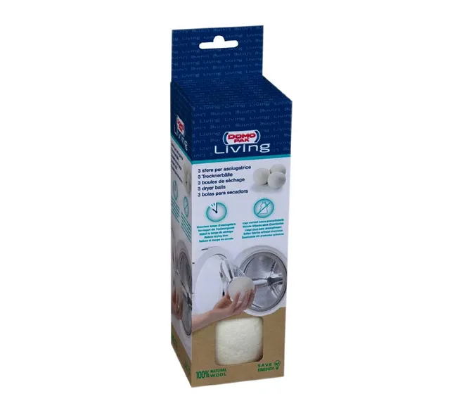 Domopak Living sfere asciugatrice lana 3 pezzi